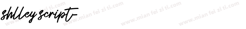 shlley script字体转换